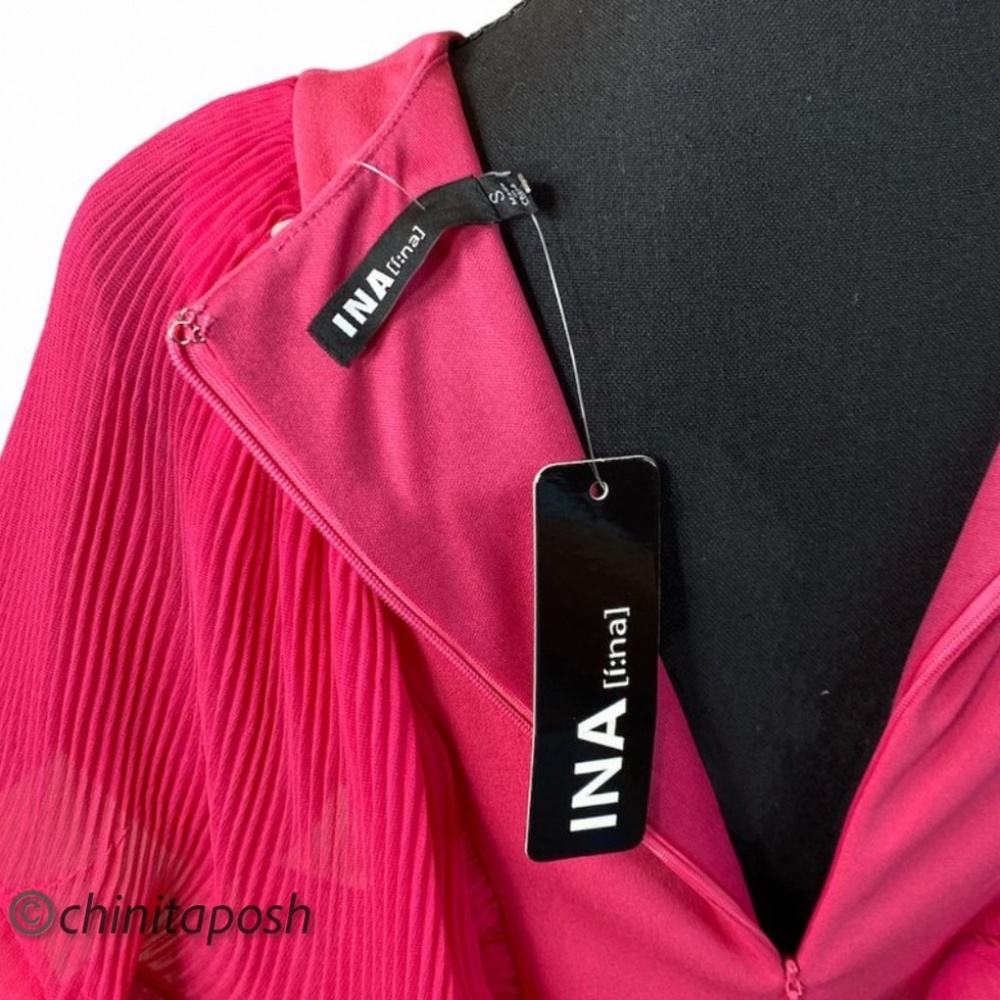 INA Fitter Mini Dress with Ruffle Sleeves - Picture 7 of 9